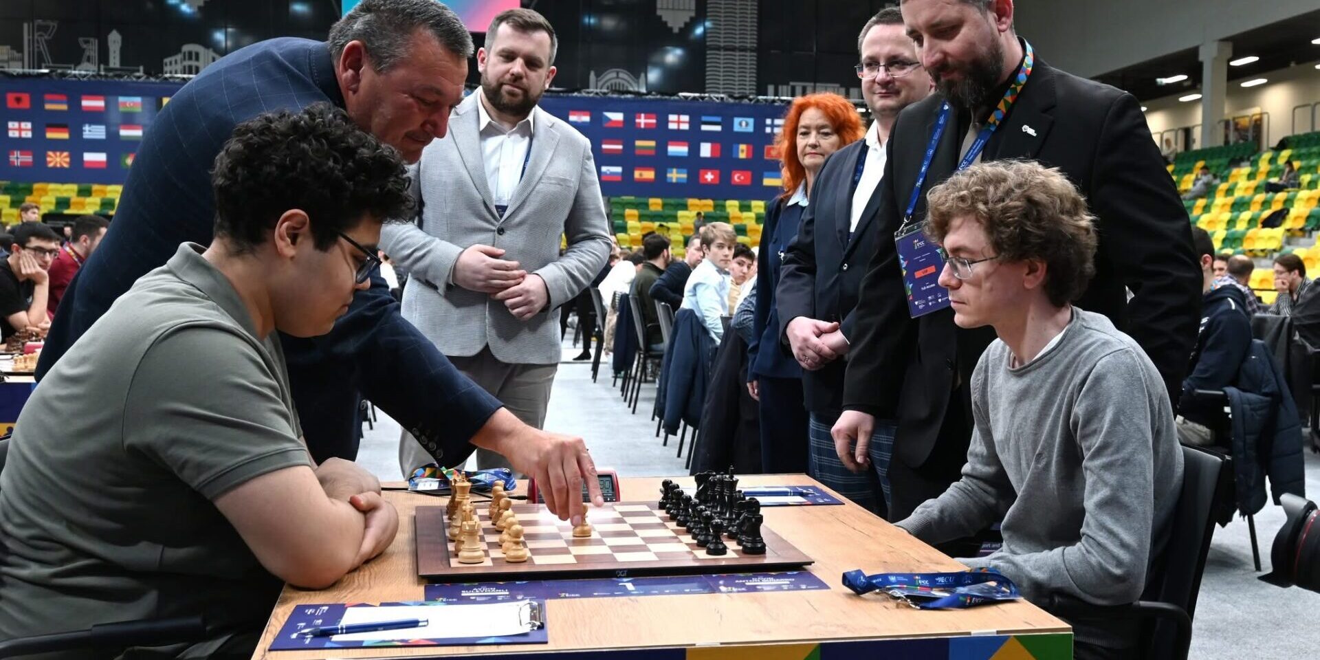 Ing. Milan Roman, MBA — prezident Slovenského šachového zväzu a riaditeľ Chess Slovak Open® otvára 9. kolo ME v šachu v Katoviciach 2026