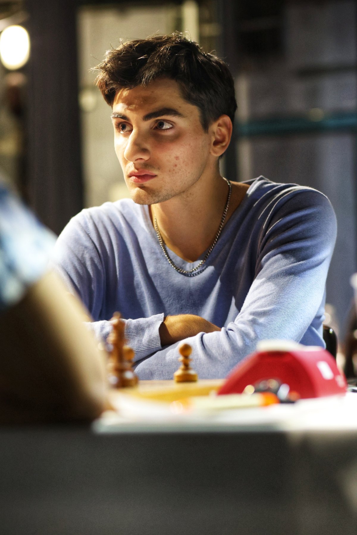 GM Daniel Dardha at the board at Chess Slovak Open 2026 in Skalica