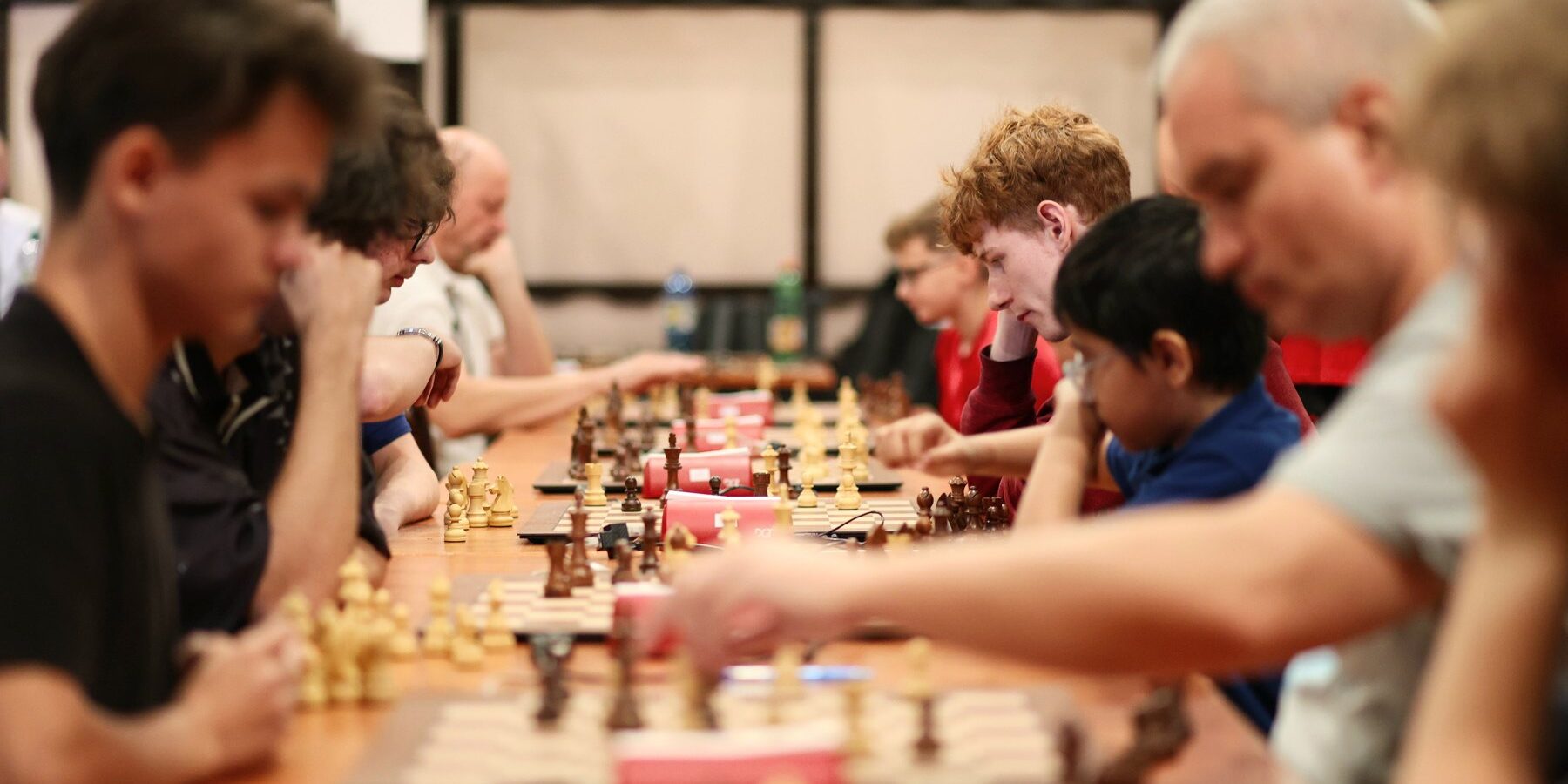Hracia sála otvorených turnajov Chess Slovak Open 2026 v Dome kultúry v Skalici